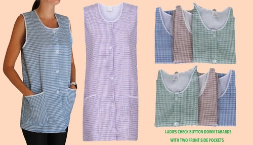 Ladies tabard check home - tabard, home/work